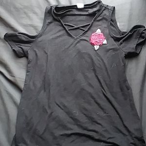 Off the shoulder tea shirt